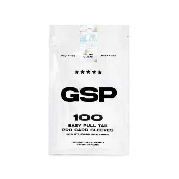 GSP - Pro Card Sleeves w/Easy Pull Tab - 100 Count Grade Saver Pro GSP - Pro Card Sleeves w/Easy Pull Tab - 100 Count Grade Saver Pro