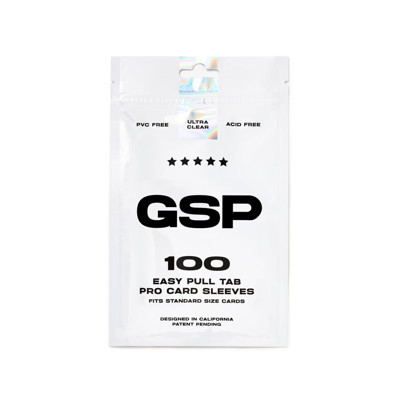 GSP - Pro Card Sleeves w/Easy Pull Tab - 100 Count